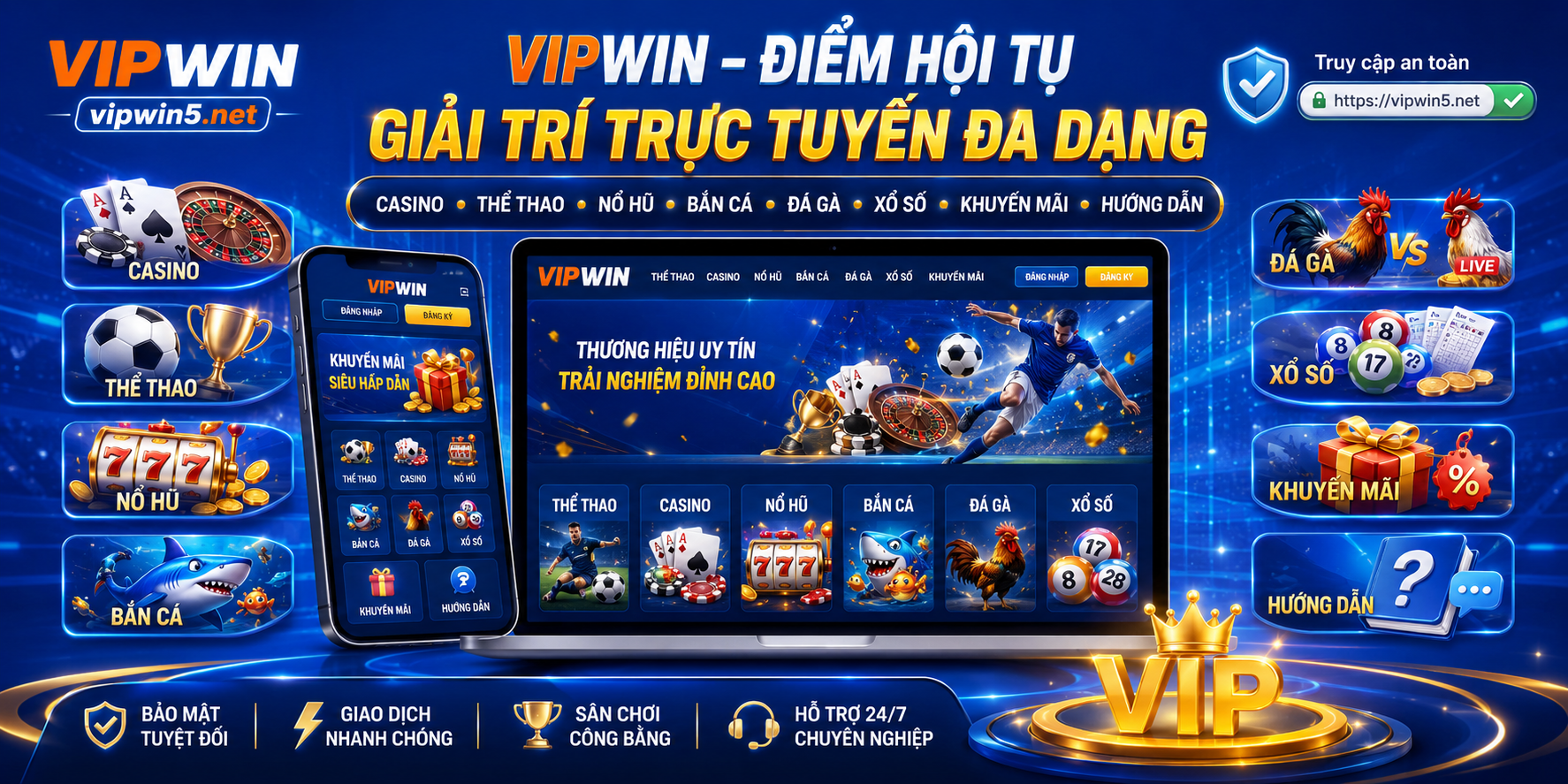 VIPWIN Điểm giải trí trực tuyến đa dạng