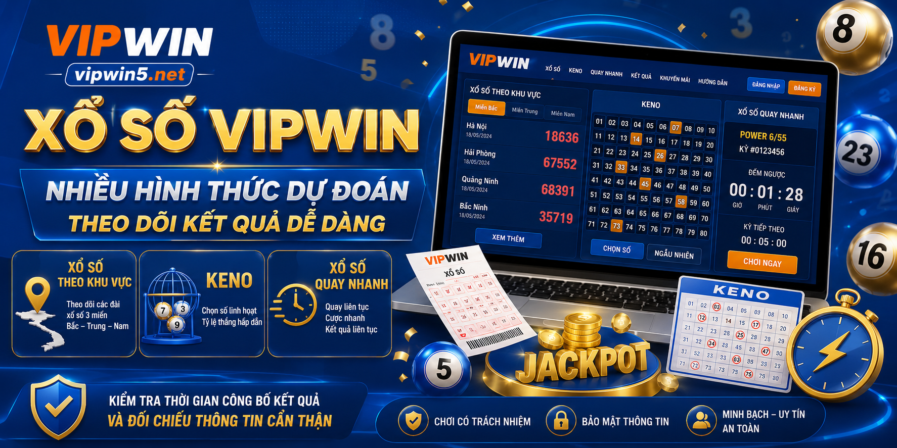 Xổ Số VIPWIN Với Nhiều Hình Thức Dự Đoán