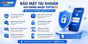 Cách bảo mật tài khoản khi đăng nhập VIPWIN 
